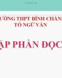 Bài giảng Ngữ văn lớp 10: Ôn tập phần đọc hiểu - Trường THPT Bình Chánh