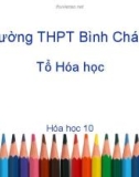 Bài giảng Hóa học lớp 10 bài 17: Phản ứng oxi hóa khử - Trường THPT Bình Chánh