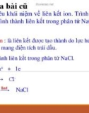 Bài giảng Hóa học lớp 10 bài 13: Liên kết cộng hóa trị - Trường THPT Bình Chánh