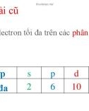 Bài giảng Hóa học lớp 10 bài 5: Cấu hình electron nguyên tử - Trường THPT Bình Chánh