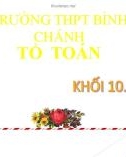 Bài giảng Đại số lớp 10 chương 3 bài 1: Đại cương về phương trình - Trường THPT Bình Chánh