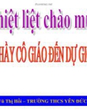 Bài giảng Hình học lớp 9 - Tiết 40: Góc nội tiếp