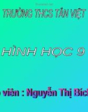 Bài giảng Hình học lớp 9 bài 1: Một số hệ thức về cạnh và đường cao trong tam giác vuông