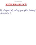 Bài giảng Hình học lớp 9 - Tiết 25: Vị trí tương đối của đường thẳng và đường tròn