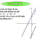 Bài giảng Đại số lớp 9: Hệ số góc của đường thẳng y = ax + b (a # 0)