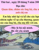 Bài giảng Đạo đức lớp 3: Quan tâm, chăm sóc ông bà, cha mẹ, anh chị em