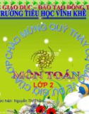 Bài giảng Toán lớp 2: Bảy cộng với một số (7 + 5)