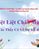 Bài giảng Mầm non: Đếm đến 5. Nhận biết số 5 - Nguyễn Thị Lan Chi