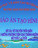 Bài giảng Mầm non: Đề tài - Vẽ thuyền trên biển