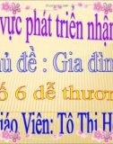 Bài giảng Mầm non: Số 6 dễ thương - Tô Thị Hoài