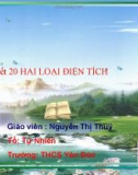 Bài giảng Vật lí lớp 7 bài 18: Hai loại điện tích