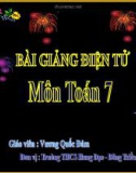 Bài giảng Hình học lớp 7 bài 6: Tính chất ba đường phân giác của tam giác