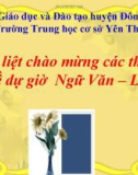 Bài giảng Ngữ văn lớp 8 bài 19: Hội thoại