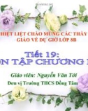 Bài giảng Đại số lớp 8 - Tiết 19: Ôn tập chương 1