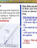 Bài giảng Vật lí lớp 6: Sự bay hơi và ngưng tụ (Tiếp theo)