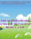 Bài giảng Mầm non: Đề tài - Tìm hiểu về một số con vật nuôi trong gia đình