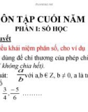 Bài giảng Đại số lớp 6: Ôn tập cuối năm