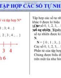 Bài giảng Đại số lớp 6 bài 2: Tập hợp các số tự nhiên