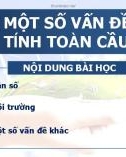 Bài giảng môn Địa lí lớp 11 bài 3: Một số vấn đề mang tính toàn cầu