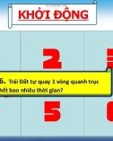 Bài giảng Địa lí lớp 10: Chủ đề - Vũ trụ. Hệ quả chuyển động của Trái đất