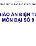 Bài giảng Đại số lớp 8 - Tiết 5: Luyện tập