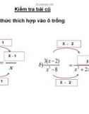 Bài giảng Đại số lớp 8 - Tiết 25: Luyện tập