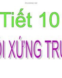 Bài giảng Hình học lớp 8 - Tiết 10: Đối xứng trục