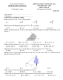 Đề thi học kì 1 môn Toán lớp 10 năm 2023-2024 có đáp án - Trường THPT Nguyễn Du, Bình Phước