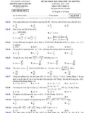 Đề thi chọn học sinh giỏi cấp trường môn Toán lớp 11 năm 2023-2024 có đáp án - Trường THPT chuyên Lê Hồng Phong, Nam Định