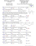 Đề thi học kì 1 môn Toán lớp 12 năm 2023-2024 có đáp án - Sở GD&ĐT An Giang