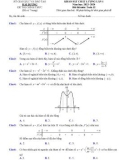 Đề thi KSCL môn Toán lớp 12 năm 2023-2024 có đáp án - Sở GD&ĐT Hải Dương