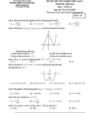 Đề thi thử tốt nghiệp THPT môn Toán năm 2023-2024 có đáp án (Lần 2) - Trường THPT Lục Ngạn Số 1