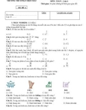 Đề thi học kì 1 môn Toán lớp 6 năm 2022-2023 có đáp án - Trường THCS Phan Bội Châu, Hiệp Đức