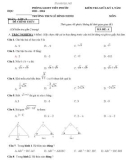 Đề thi giữa học kì 1 môn Toán lớp 9 năm 2023-2024 có đáp án - Trường THCS Lê Đình Chinh, Tiên Phước