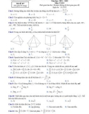 Đề thi KSCL môn Toán lớp 11 năm 2021-2022 (Lần 1) - Trường THPT Triệu Sơn 4, Thanh Hóa
