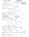 Đề thi KSCL môn Toán lớp 12 năm 2023-2024 có đáp án - Trường THPT Phúc Lộc, Thừa Thiên Huế
