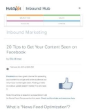 20 tips to get your content seen on fac