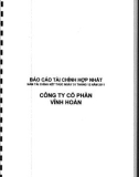 BÁO CÁO TÀI CHÍNH HỢP NHẤT - CÔNG TY CỔ PHẦN VĨNH HOÀN