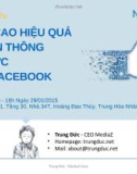 bài giảng nâng cao hiệu quả truyền thông, tổ chức trên fac