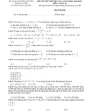 Đề thi thử THPT Quốc gia năm 2017 môn Toán lần 2 - Trường THPT Lương Ngọc Quyến - Mã đề 028