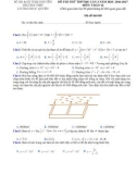 Đề thi thử THPT Quốc gia năm 2017 môn Toán lần 2 - Trường THPT Lương Ngọc Quyến - Mã đề 018