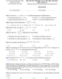 Đề thi thử THPT Quốc gia năm 2017 môn Toán lần 2 - Trường THPT Lương Ngọc Quyến - Mã đề 032