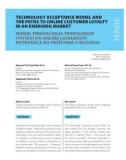 Technology acceptance model and the paths to online customer loyalty in an emerging market