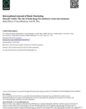 International Journal of Bank Marketing.Emerald Article: The role of bank image for customers versus non-customers