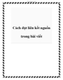 Cách đặt liên kết nguồn trong bài viết