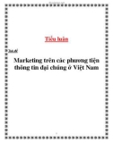 Tiểu luận: Marketing trên các phương tiện thông tin đại chúng ở Việt Nam