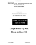 Tiểu luận: Công ty Honda Việt Nam Honda Airblade 2011