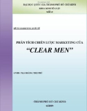 Tiểu luận: PHÂN TÍCH CHIẾN LƯỢC MARKETING CỦA PHÂN TÍCH CHIẾN LƯỢC MARKETING CỦA 'CLEAR MEN' 'CLEAR MEN'