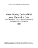 Make Money Online whith john chow dot com