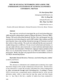 The use of social networking sites among the undergraduate students of National Economics University, Vietnam